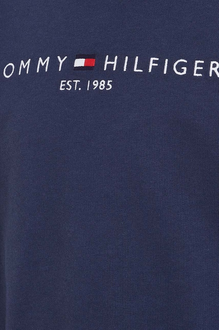 Dječja pamučna dukserica Tommy Hilfiger mornarsko plava KS0KS00212.NOS