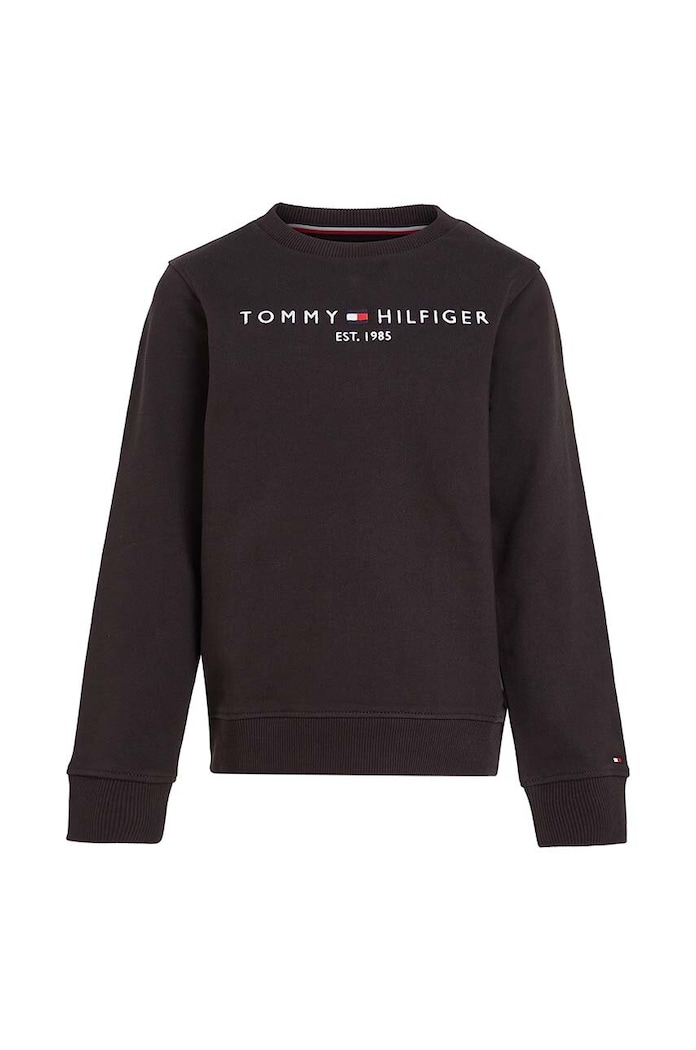 Dětská bavlněná mikina Tommy Hilfiger KS0KS00212.NOS černá AA00