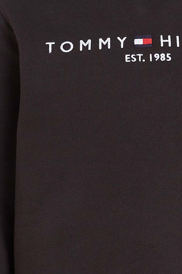 Dětská bavlněná mikina Tommy Hilfiger černá KS0KS00212.NOS