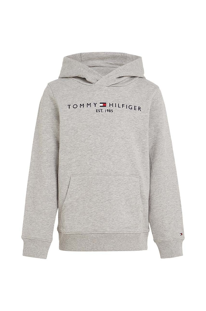 Παιδική βαμβακερή μπλούζα Tommy Hilfiger KS0KS00213.NOS γκρί AA00