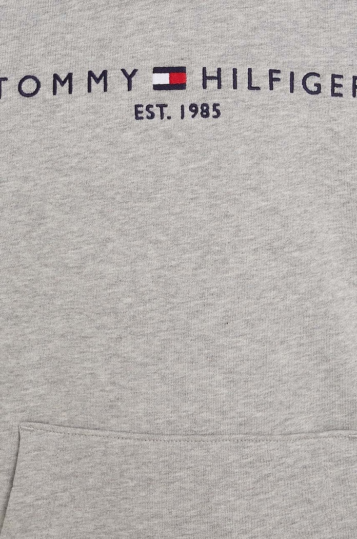 Παιδική βαμβακερή μπλούζα Tommy Hilfiger γκρί KS0KS00213.NOS