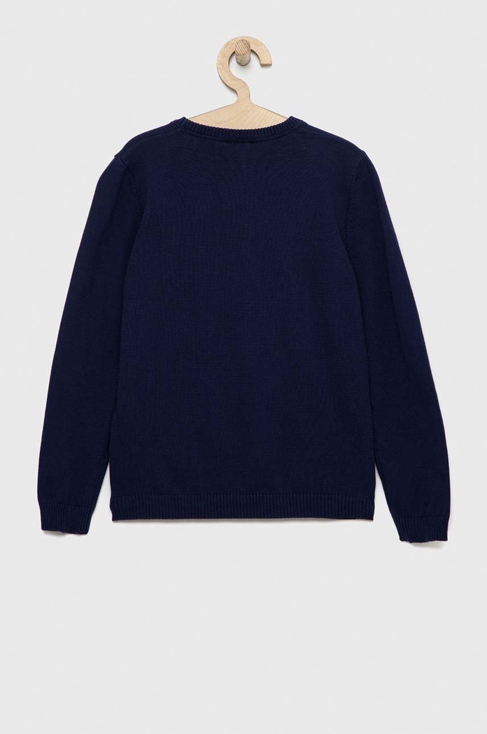 Παιδικό βαμβακερό πουλόβερ United Colors of Benetton 1098Q1072.G.NOS σκούρο μπλε AA00