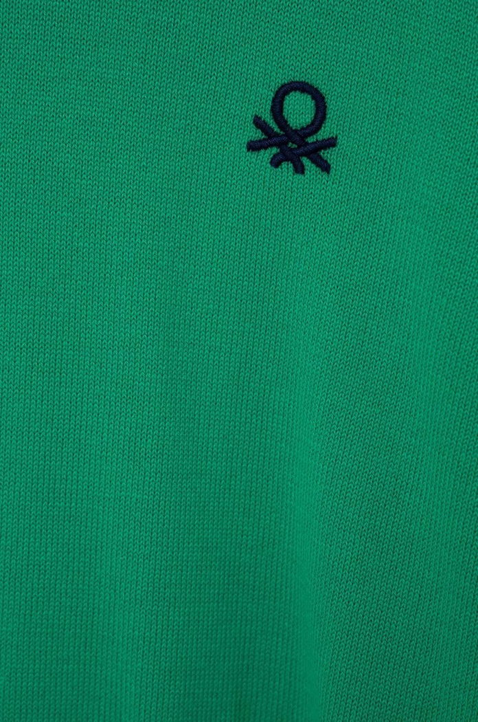 Момче Детски памучен пуловер United Colors of Benetton 1098Q1072.G.NOS зелен