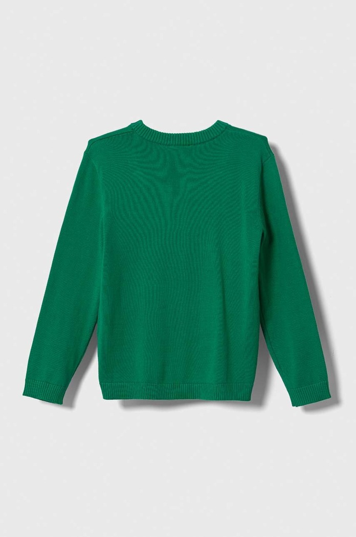 United Colors of Benetton gyerek pamut pulóver 1294G1012.P.NOS zöld AA00