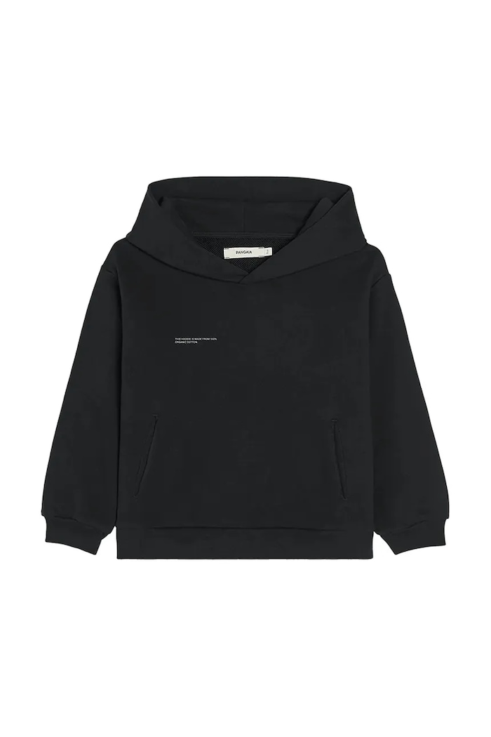 Pangaia bluza KIDS' 365 MIDWEIGHT HOODIE z kapturem czarny 10000428.CORE