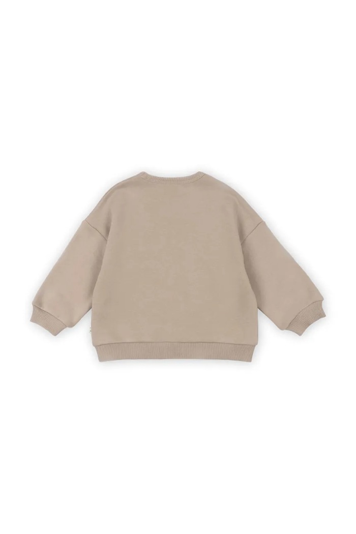 Konges Sløjd bluza z bawełną dziecięca LOU TERRY SWEAT SHIRT OCS KS105642 beżowy AA00