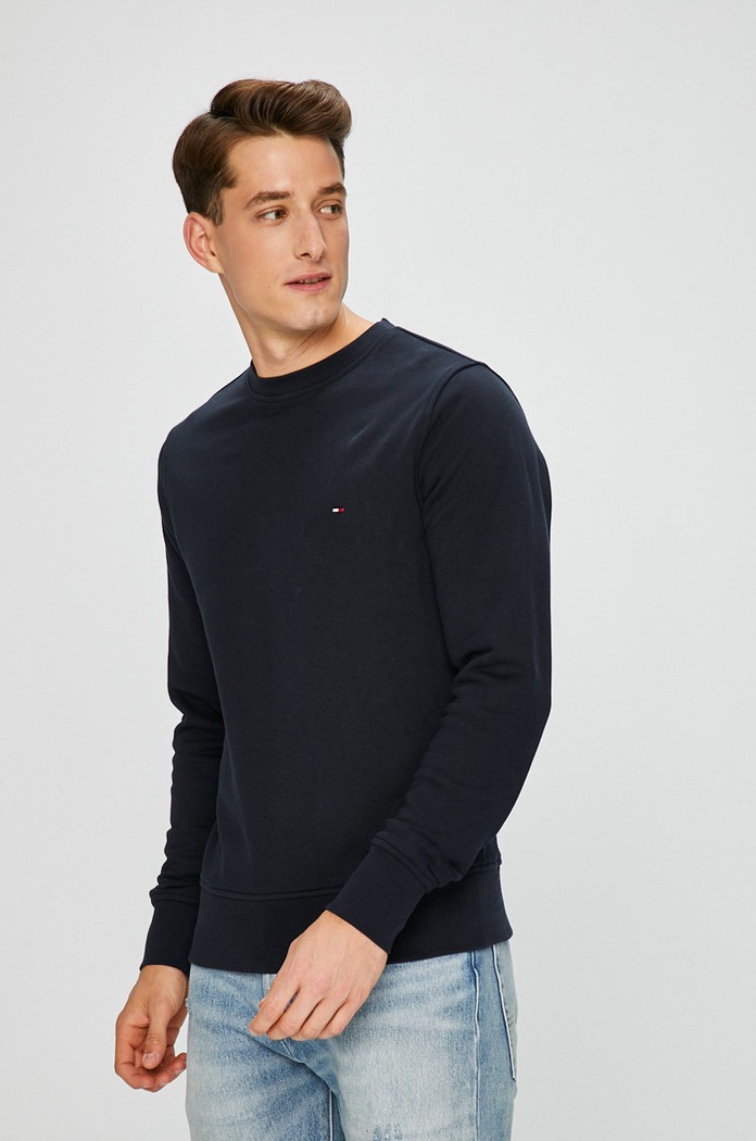 Tommy Hilfiger - Mikina bavlna tmavomodrá MW0MW04973