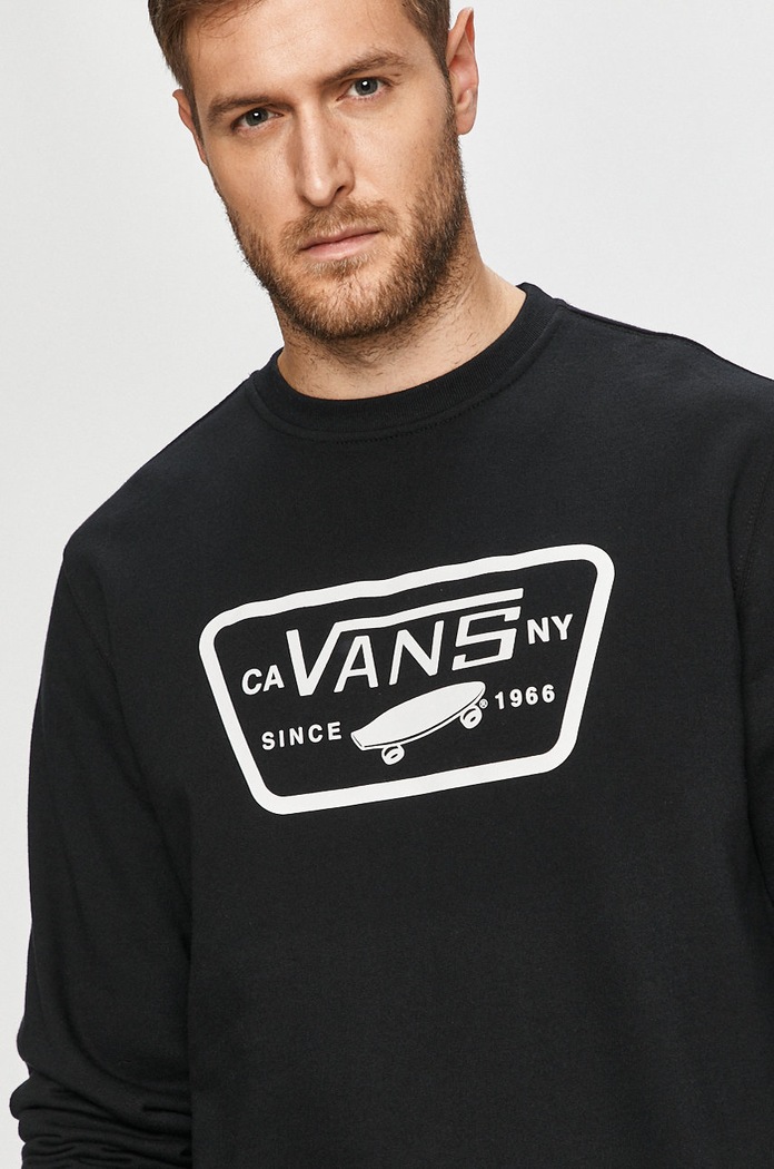 Vans - Bavlnená mikina bavlna čierna VN0A45CIBLK1