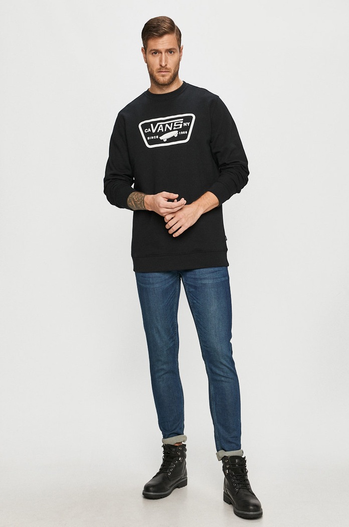 Vans - Bavlnená mikina VN0A45CIBLK1 čierna AA00