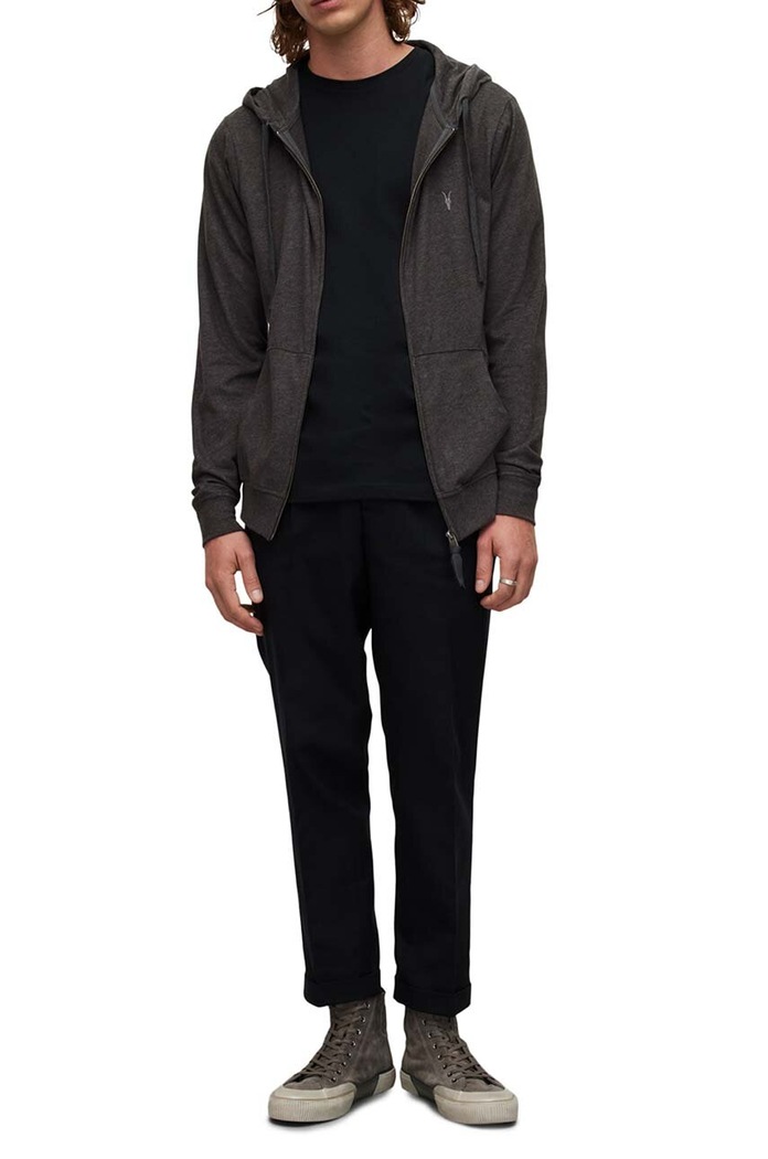 AllSaints bluza Brace Hoody szary MF028H