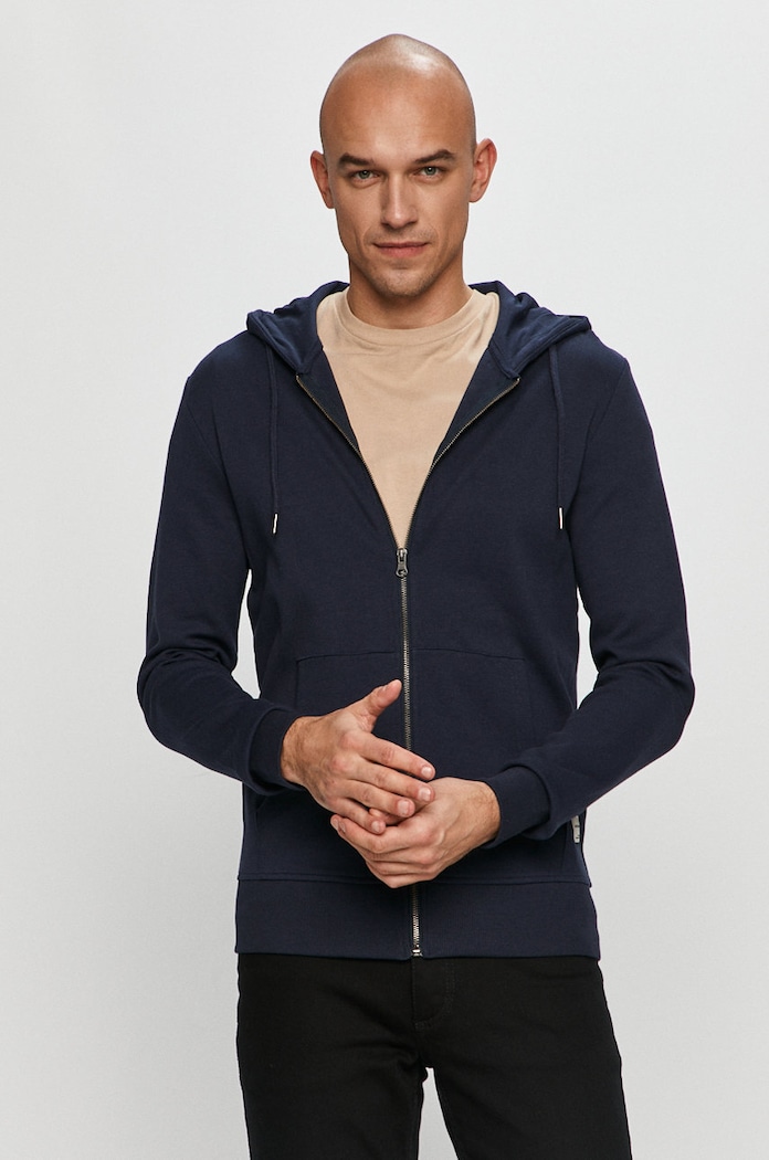 Jack & Jones - Mikina s kapucí námořnická modř 12181901