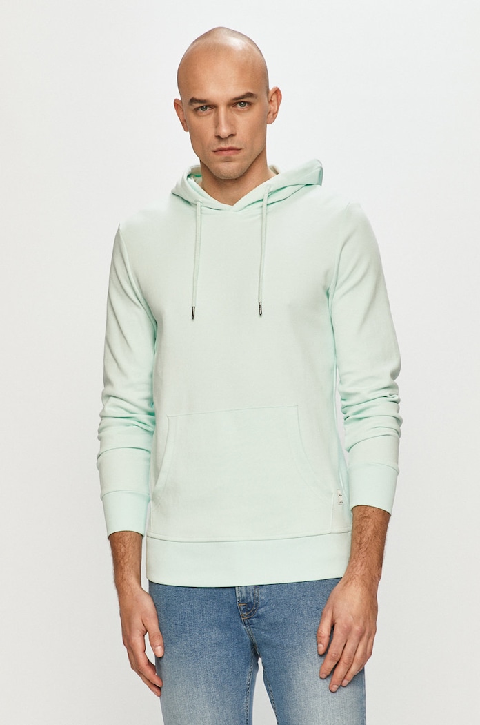 Jack & Jones Bluza z kapturem turkusowy 12182537