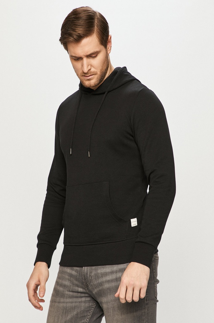 Jack & Jones Bluza z kapturem czarny 12182537