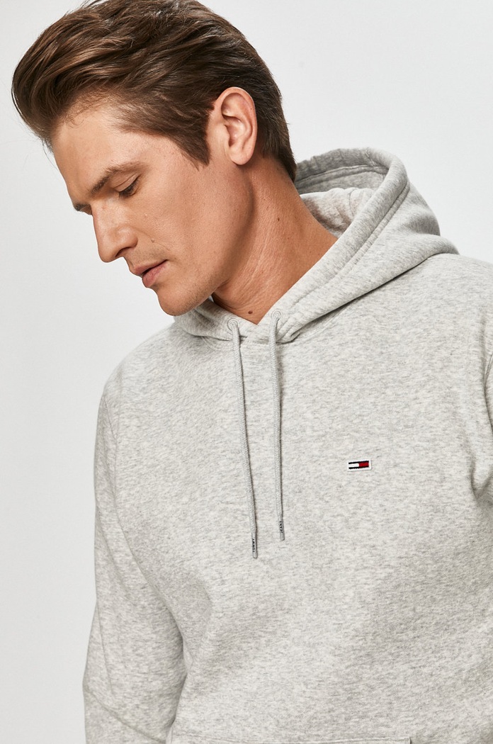Tommy Jeans - Mikina sivá DM0DM09593.NOS