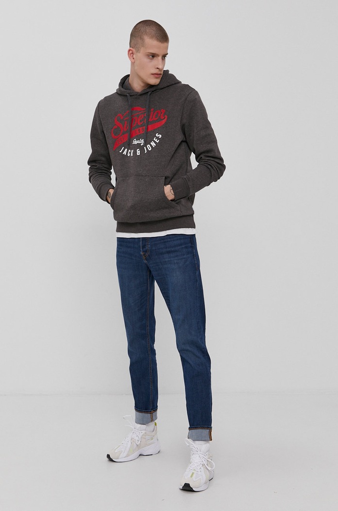 Jack & Jones - Bluza 12172349 gri AA00