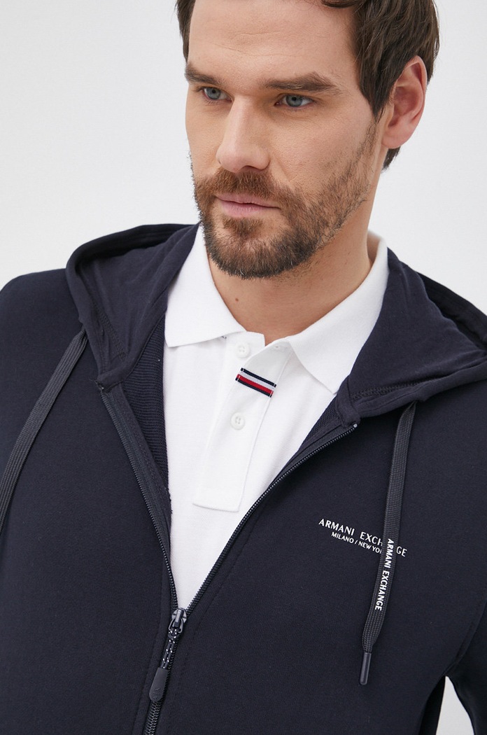 Mikina Armani Exchange námořnická modř 8NZM95.ZJKRZ