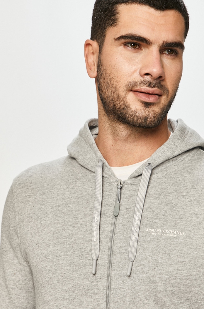 Mikina Armani Exchange šedá 8NZM95.ZJKRZ