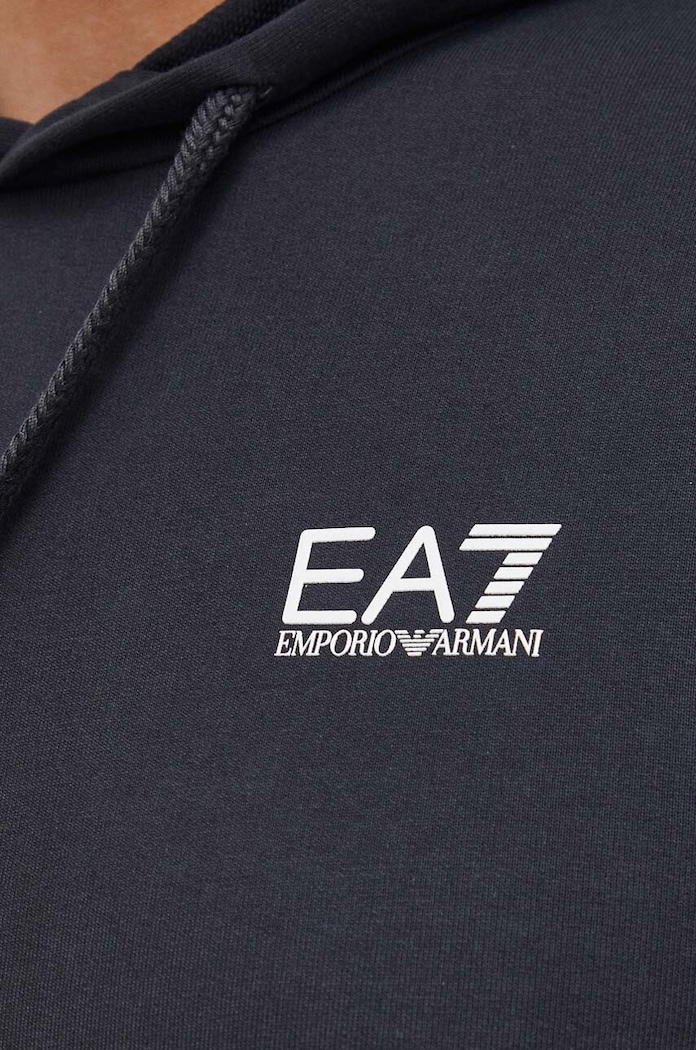 Hanorac de bumbac EA7 Emporio Armani bleumarin 8NPM04.PJ05Z