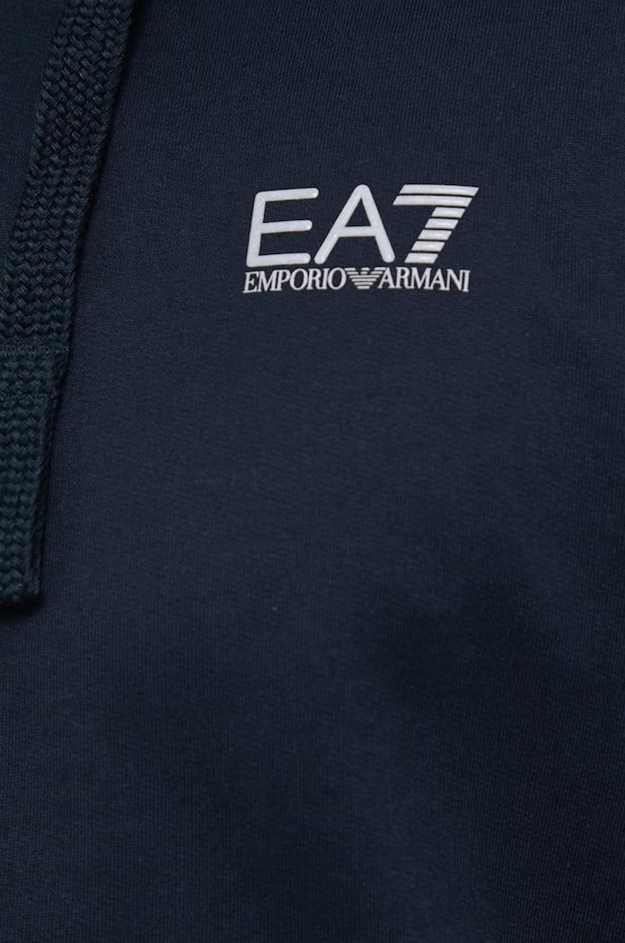 Bavlnená mikina EA7 Emporio Armani 8NPM04.PJ05Z tmavomodrá