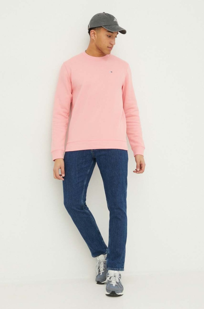 Mikina Tommy Jeans DM0DM09591 růžová AA00