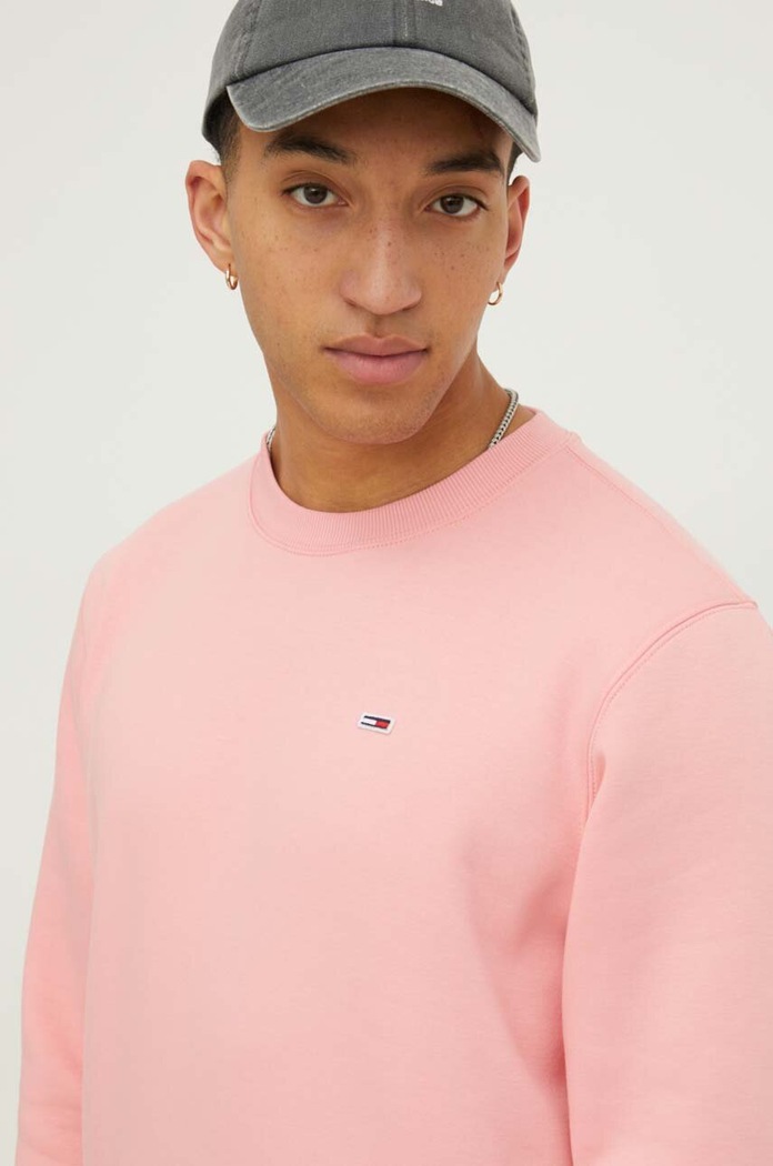 Mikina Tommy Jeans růžová DM0DM09591