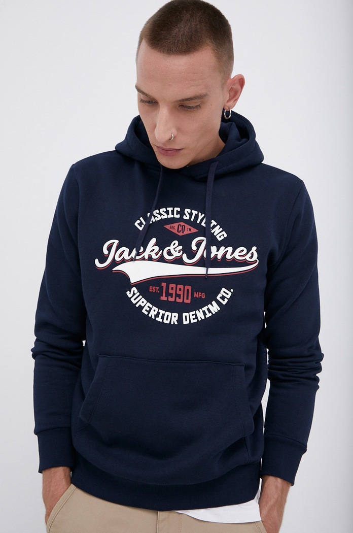 Bluza Jack & Jones granatowy 12189736