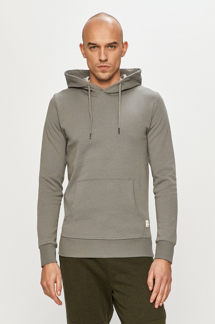 Jack & Jones - Mikina s kapucňou sivá 12182537.