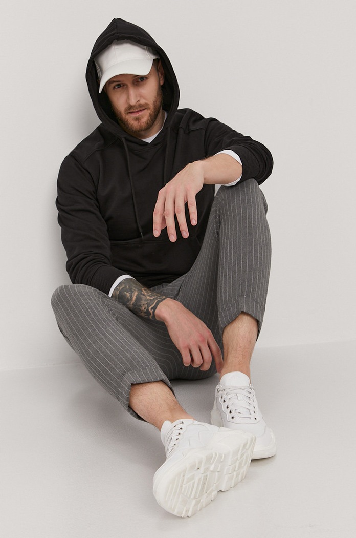 Selected Homme - Bluza bawełniana czarny 16077368
