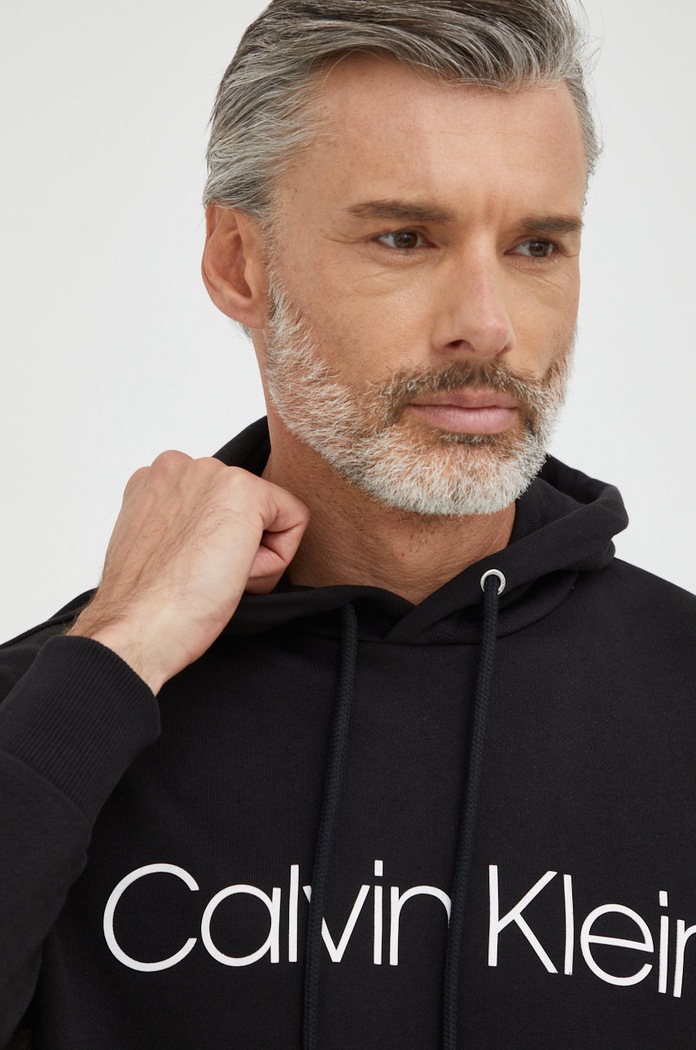 Calvin Klein pamut melegítőfelső fekete K10K104060.NOS