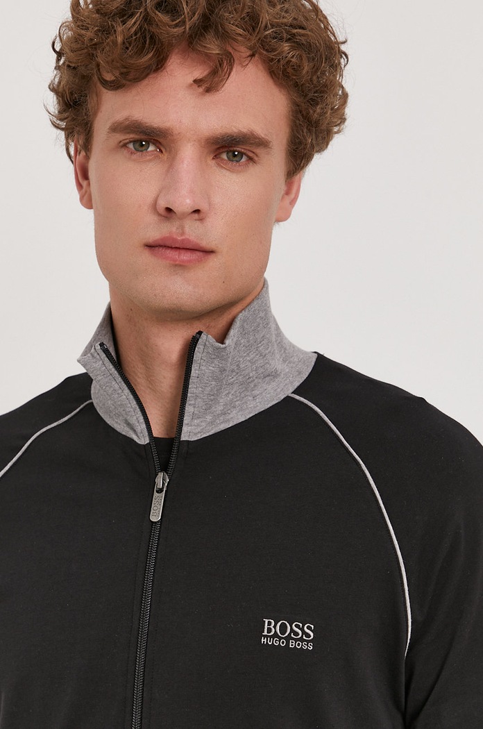 BOSS bluză uni negru 50379013.NOS