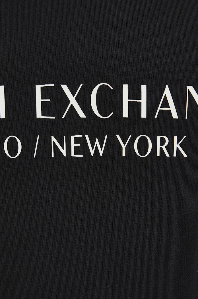 Pamučna dukserica Armani Exchange 8NZM88.ZJKRZ.NOS crna