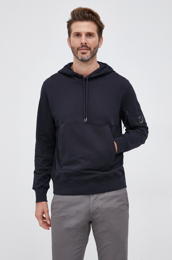 Bluza bawełniana C.P. Company 11CMSS056A005086W granatowy