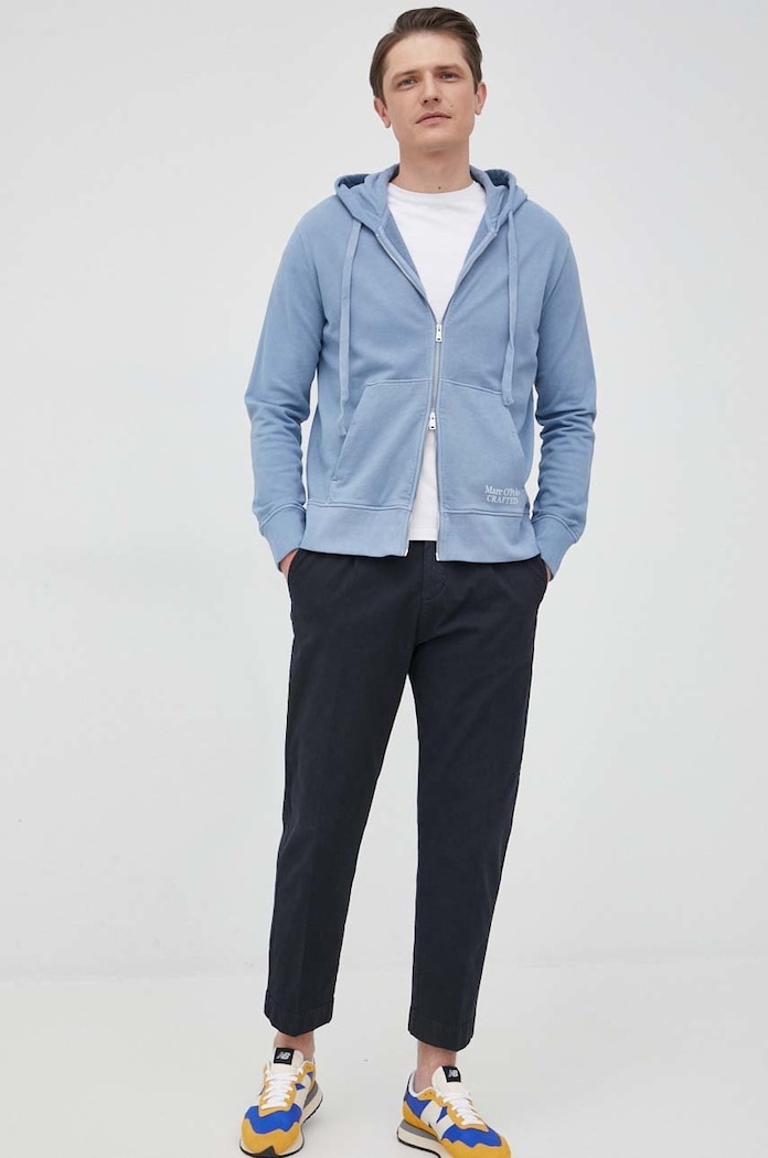 Marc O'Polo hanorac de bumbac M22402957100 albastru AA00