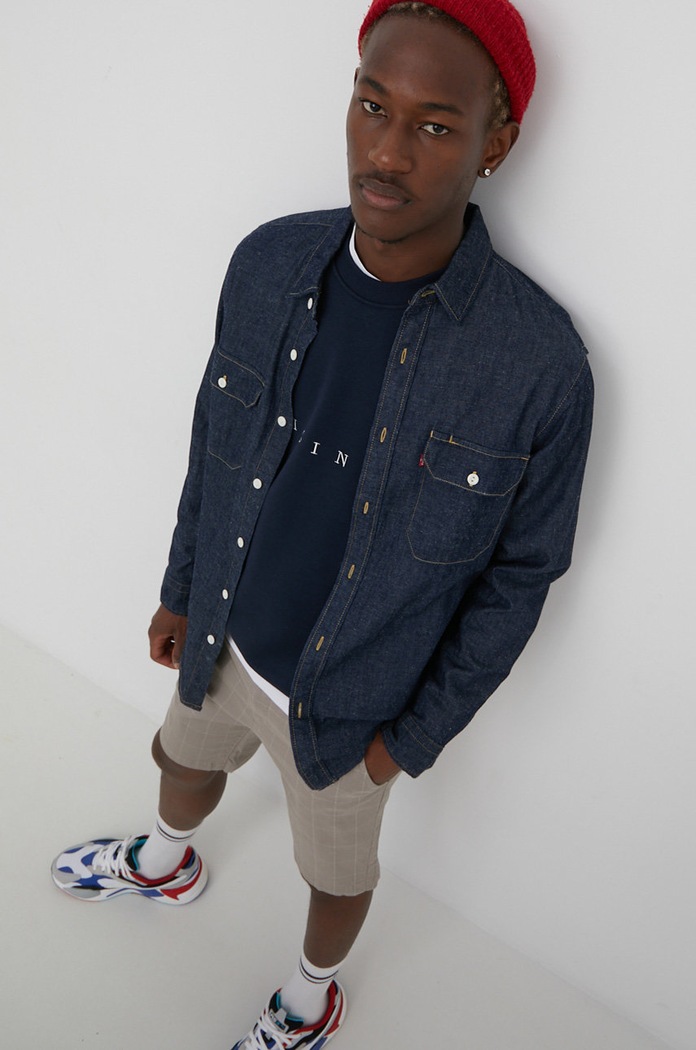 Jack & Jones bluza granatowy 12204796.NavyBlazer
