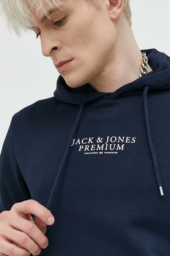 Mikina Premium by Jack&Jones Archie 12216335.NavyBlazer námořnická modř