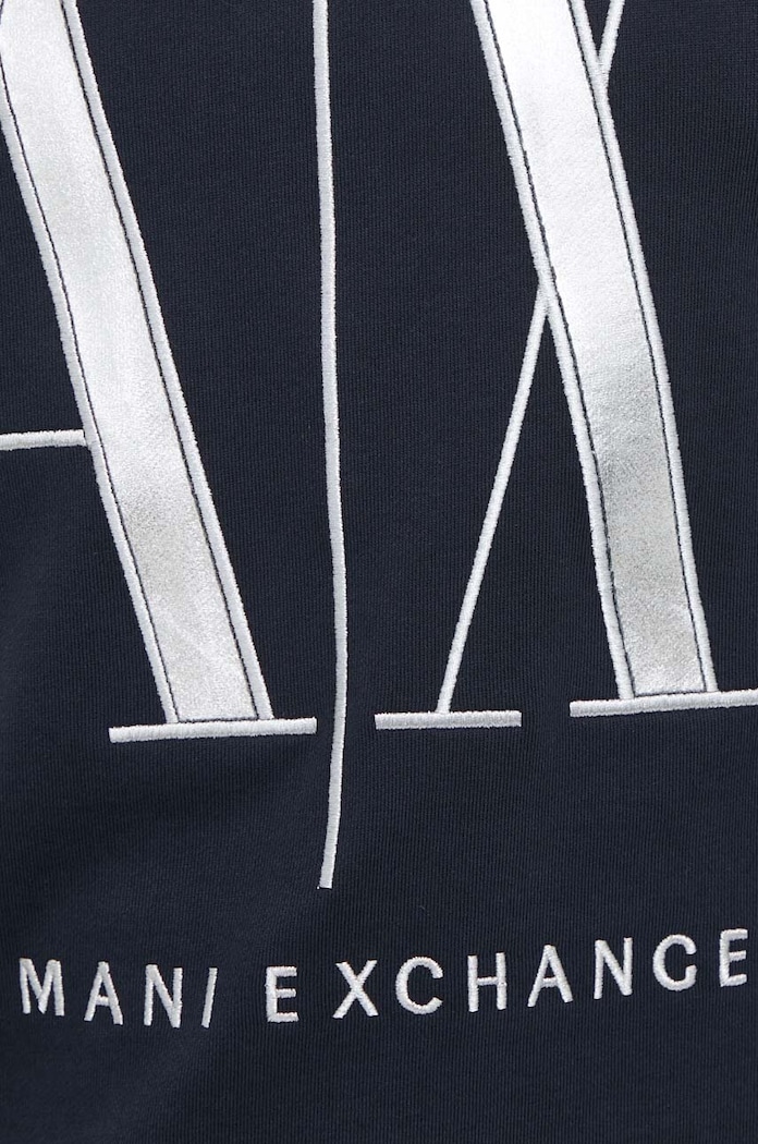 Bavlnená mikina Armani Exchange 8NZMPQ.ZJ1ZZ.NOS tmavomodrá