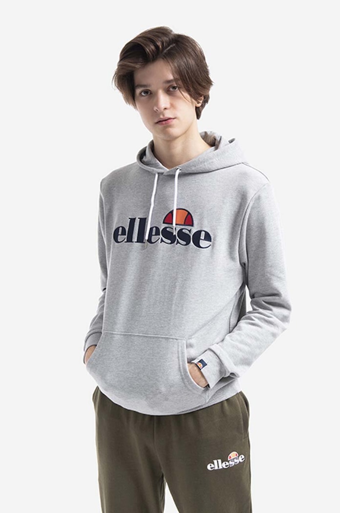 Ellesse bluza SHK13288 Ferrer z kapturem szary SHK13288