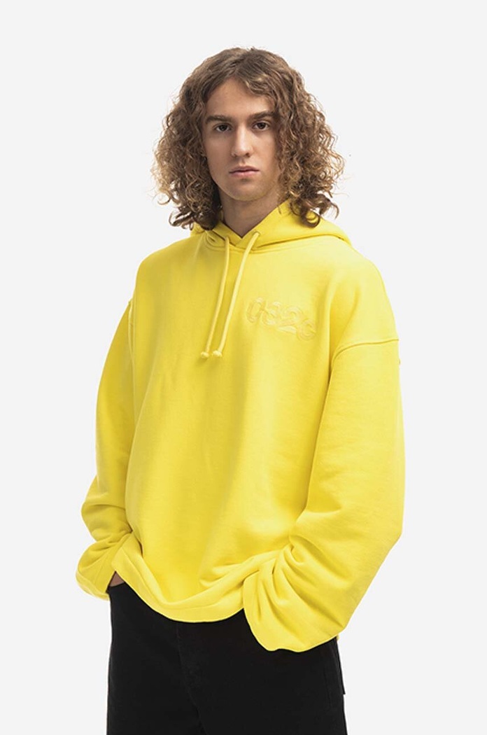 Бавовняна кофта 032C Oversized Dram бавовна жовтий FW22.C.2041