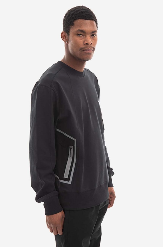 A-COLD-WALL* hanorac de bumbac Polygon Technical Crewneck ACWMW079.