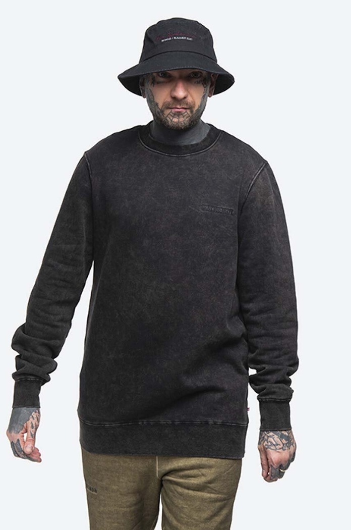 Han Kjøbenhavn bluza bawełniana Casual Crew bawełna szary M.130315