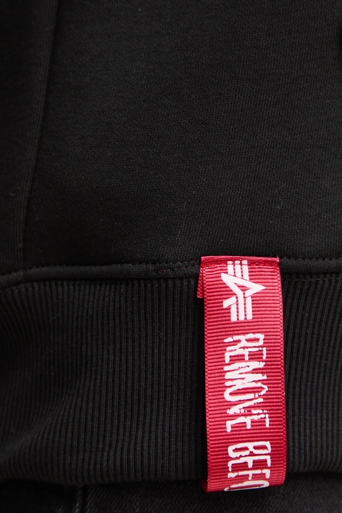 Alpha Industries bluză Basic Zip Hoody SL 118342.03 negru