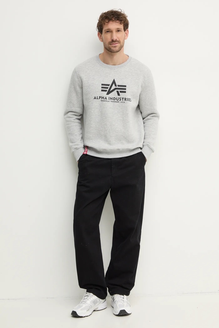 Alpha Industries sweatshirt Basic Sweater 178302.17 gray AA00