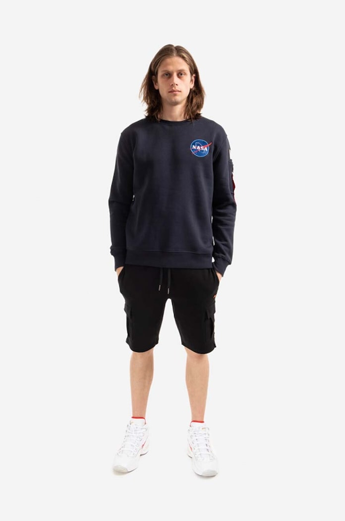 Alpha Industries Bluză bluză Space Shuttle Sweater 178307.07 bleumarin AW23