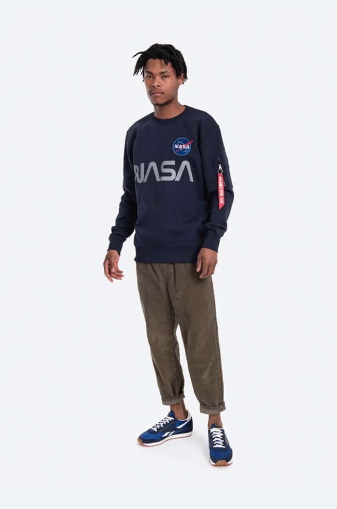 Alpha Industries bluza 178309.07 granatowy AA00