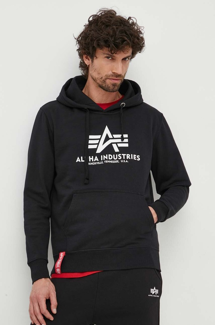 Îmbrăcăminte Alpha Industries bluză Basic Hoody 178312.03 negru