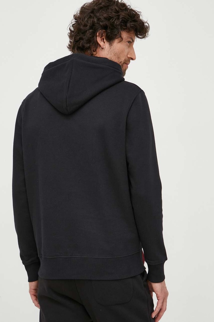 Alpha Industries bluză Basic Hoody negru 178312.03