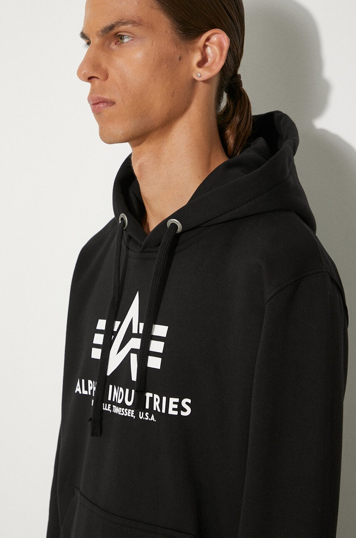 Alpha Industries sweatshirt Basic Hoody black 178312.03