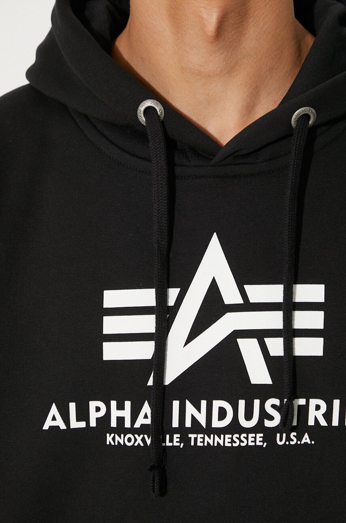 Alpha Industries sweatshirt Basic Hoody 178312.03 black