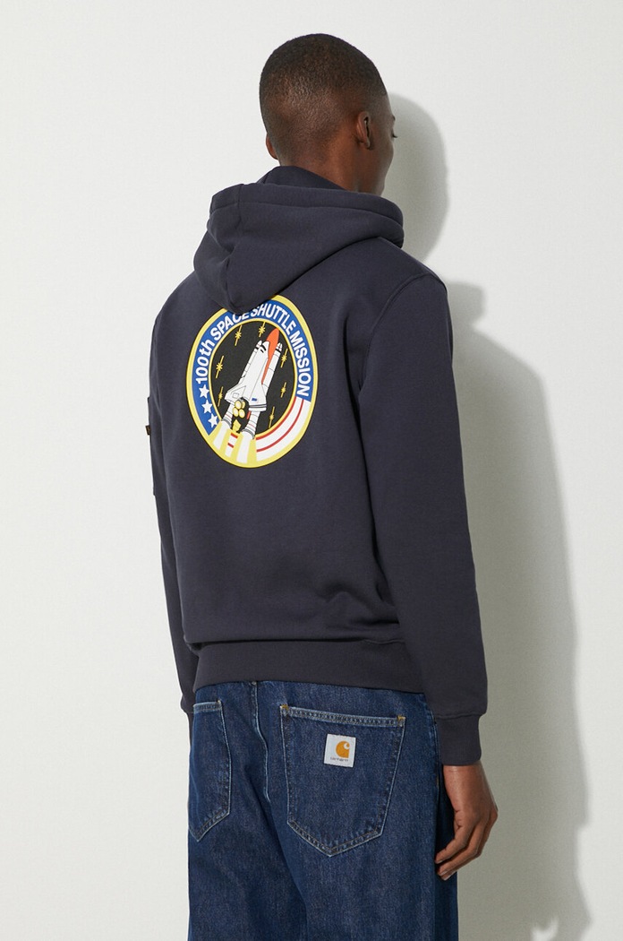 Дрехи Суичър Alpha Industries Space Shuttle Hoody 178317.07 тъмносин