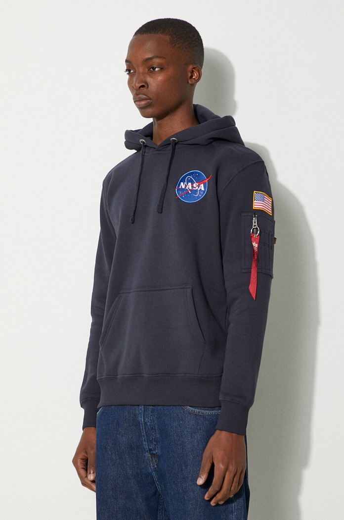 Суичър Alpha Industries Space Shuttle Hoody тъмносин 178317.07
